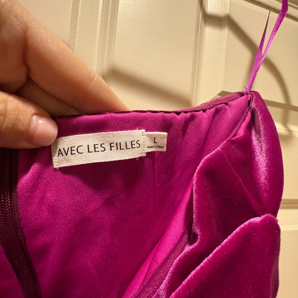 Velvet Strapless Dress - Picture 3 of 3